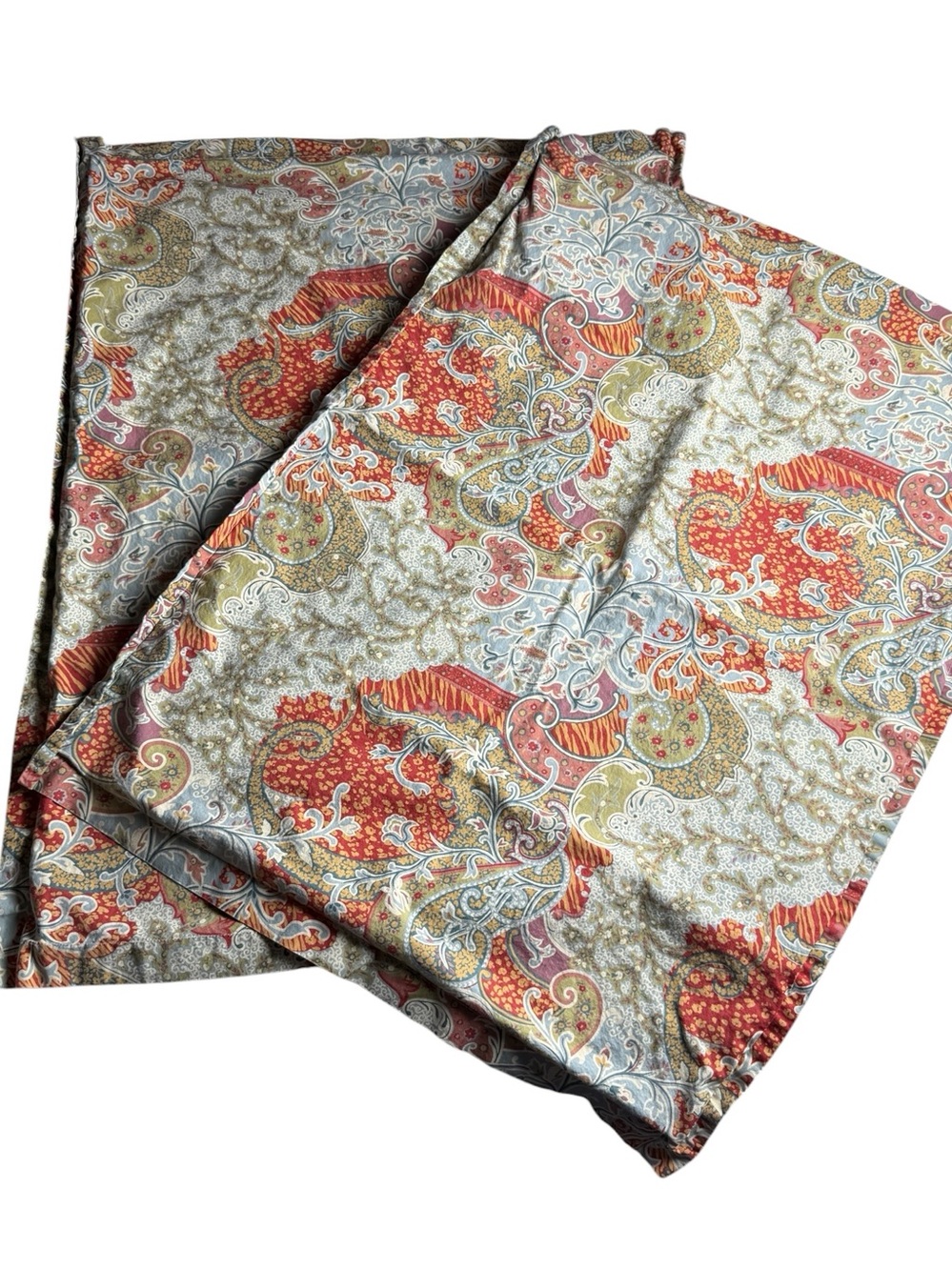Pottery Barn Monreal Paisley Standard Shams Set Of 2 Cottagecore English Country
